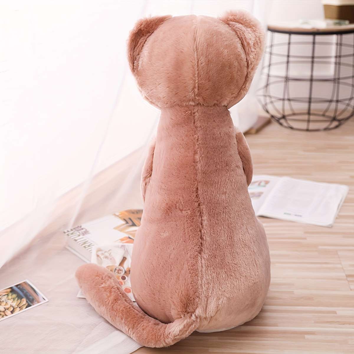 Plush Toyss color White Ferret size One size 50 cm 0.54 kg