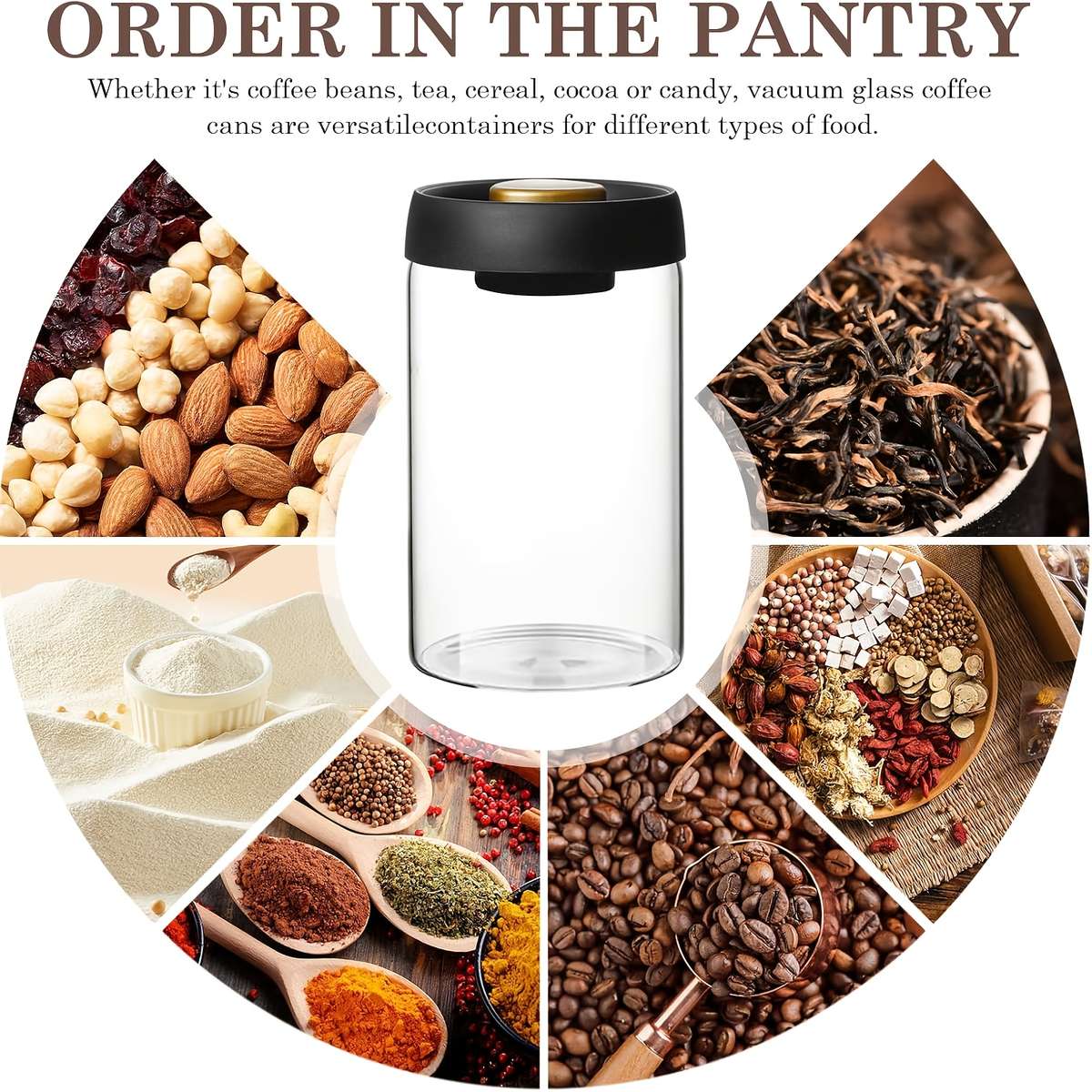 Sealed Jar Storage 2Pcs 900Ml