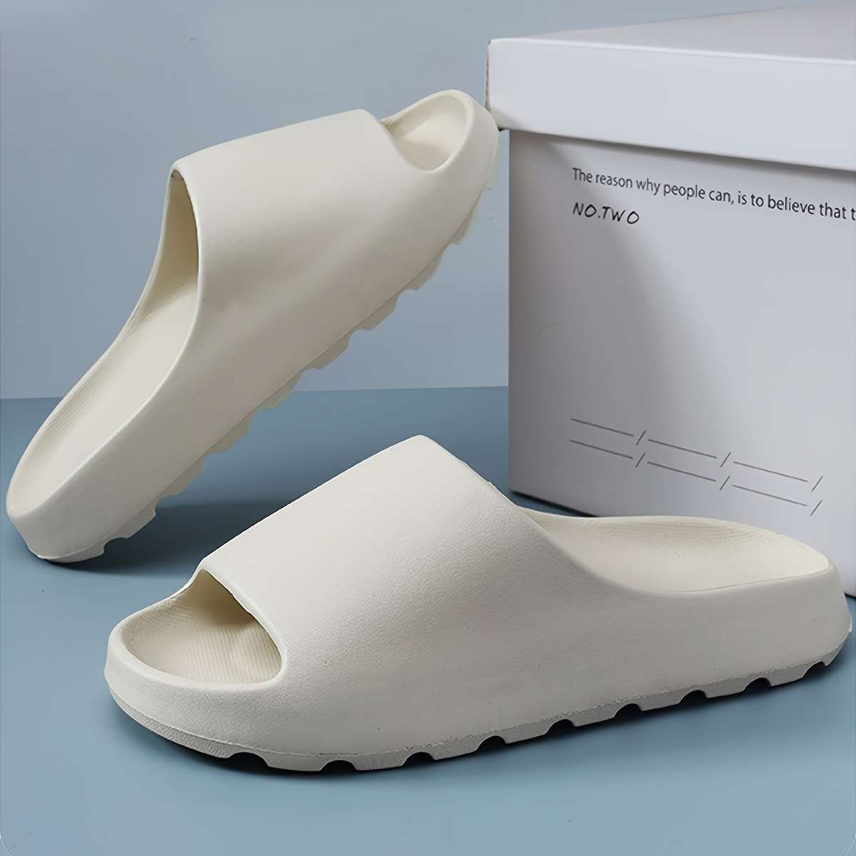 Men Slippers Summer Style Black Size Uk 7.5