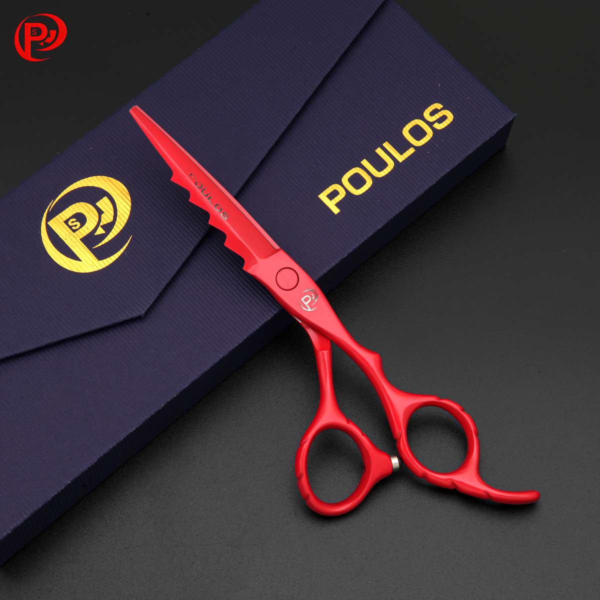 Hairdressing Scissors Style Poulos440C Steel Thinning Scissors  Hair Removal 25%