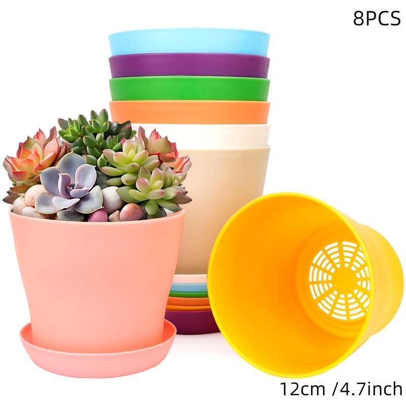 Flowerpot Color 8 Colors Model12Cm 4.7Inch