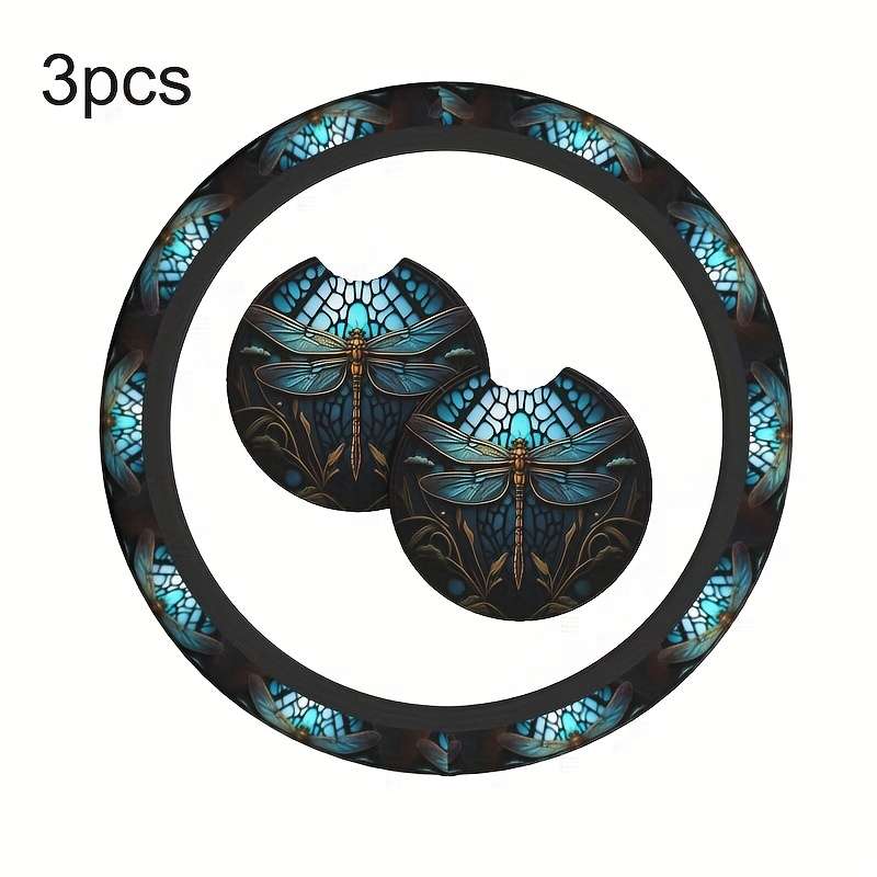 Car Steering Wheel Cover 3Pcs