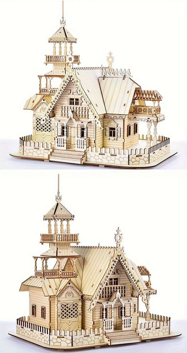 Building Toy Architectural Model Toy Set Material Wood