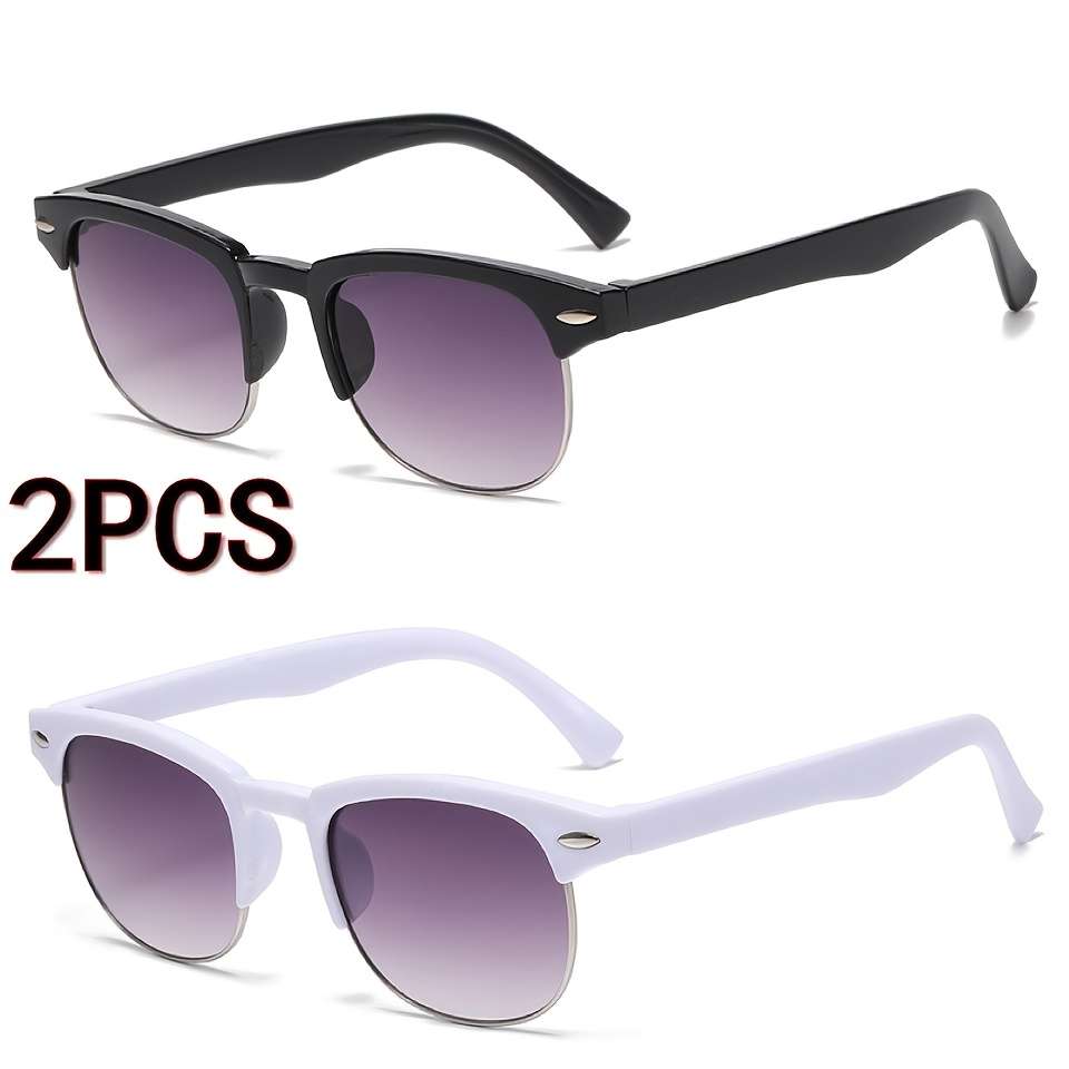 Kids Glasses Color 2Pcs Blackadd Red