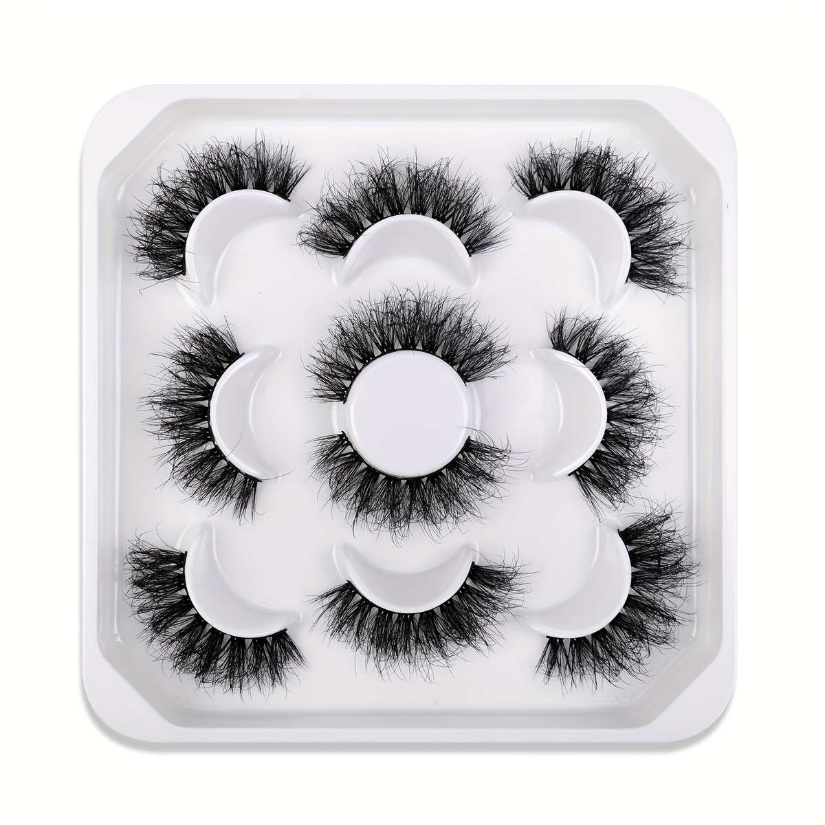 5 Pairs Natural Volume Cluster Lashes Quantity Elht 5d X8