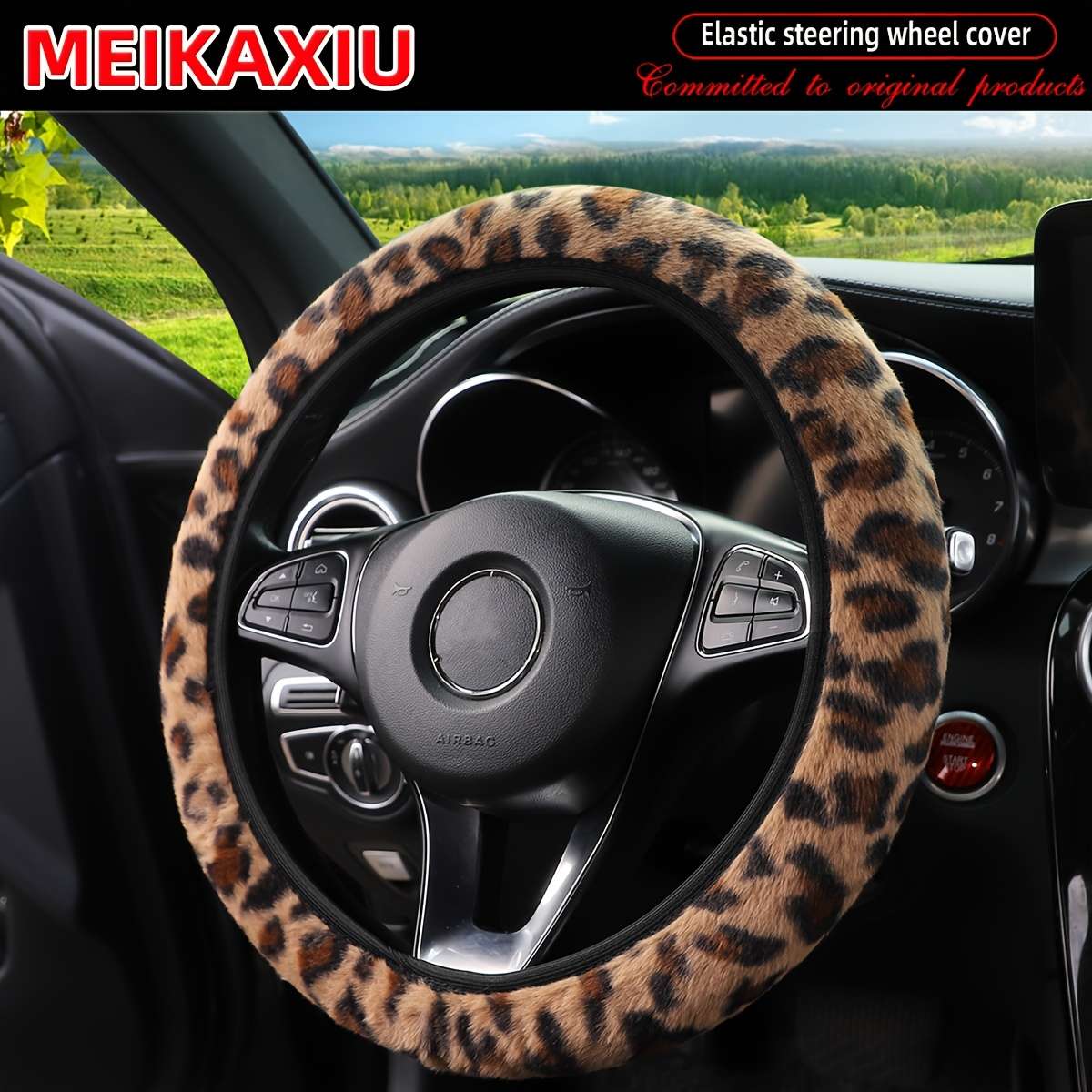 Car Steering Wheel Cover Purple