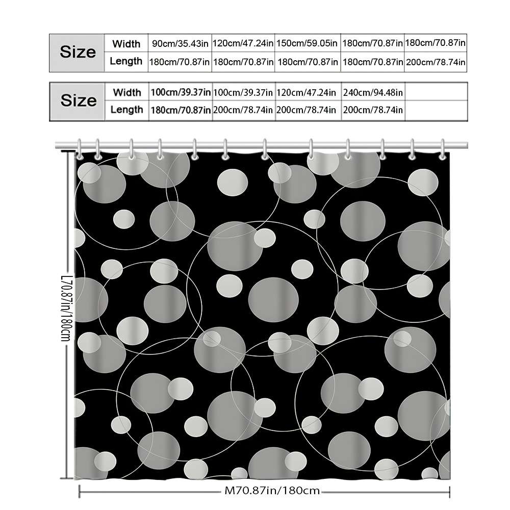 Waterproof Shower Curtain Color Polychrome Size 100X180 100.0Cm*180.01Cm