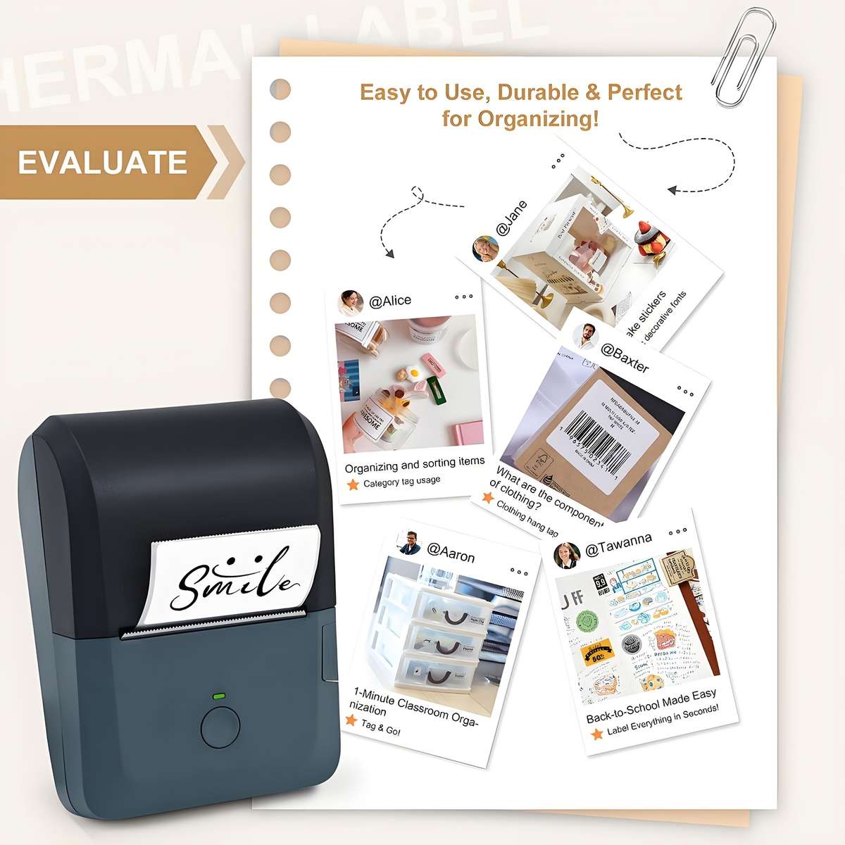 Printer Model Y50 2 Roll Paper