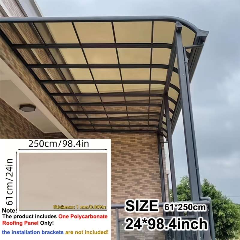 Polycarbonate Sheets Style Brown  Sheet Panel