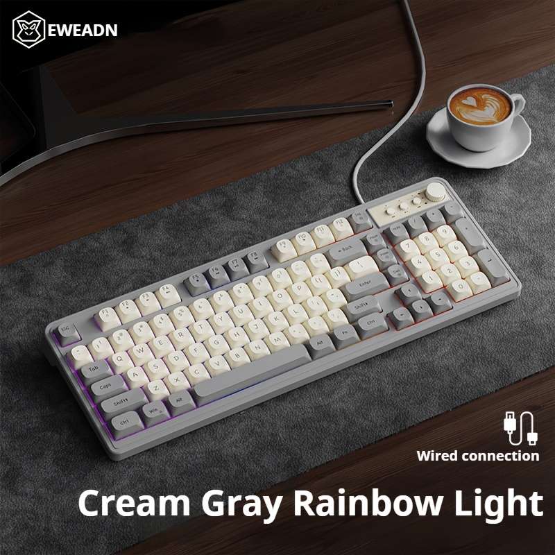 Keyboard Color White Model Mixed Light
