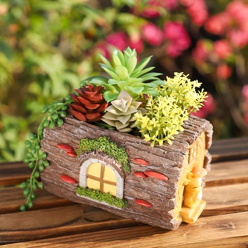 Village Resin R7C0Y1 Shaped Hole Mounting Planter Drainage Type Type Includes