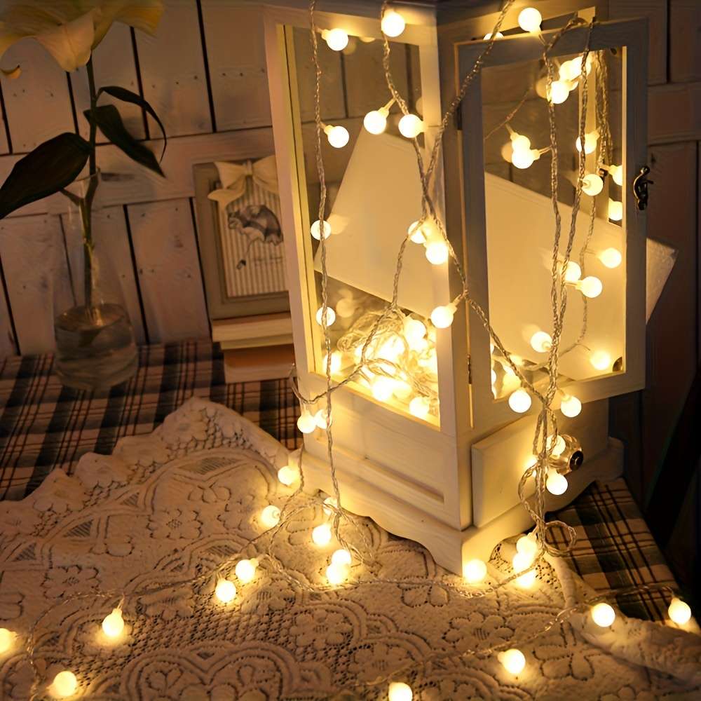 String Lights Color Warm Light Size19.7Ft 40Led