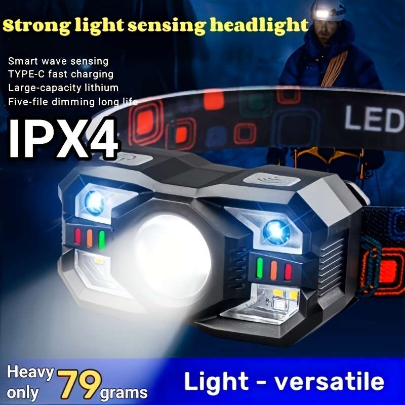 Headlamp Color Black 2Pcs