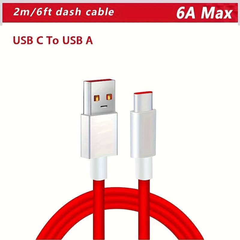 Charging Cable Color Red Usb A Cable Size1M