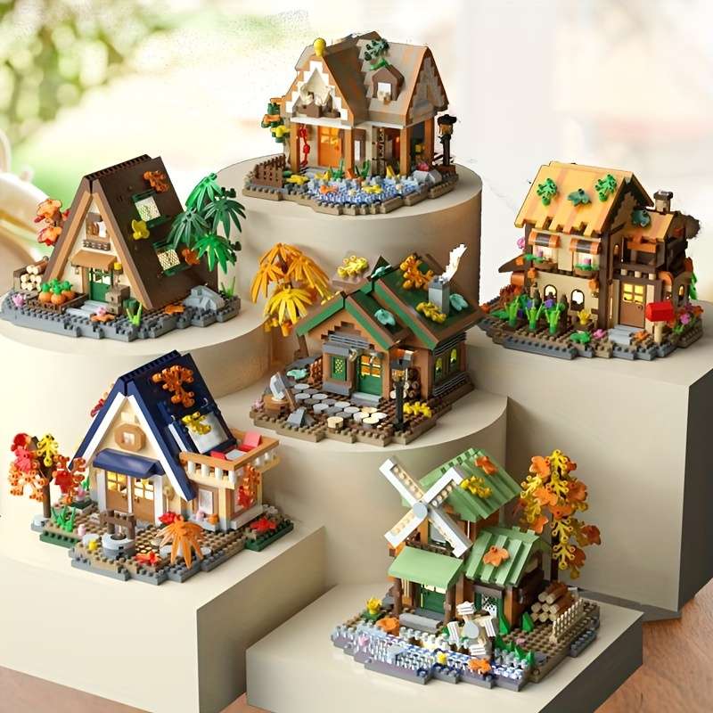 Building Toy Architectural Model Toy Set Items Countryside Cabin