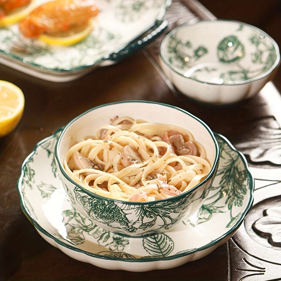Bowl Color 6Pcs  2 Sauce Dishes  2 Bowls  2 Platters