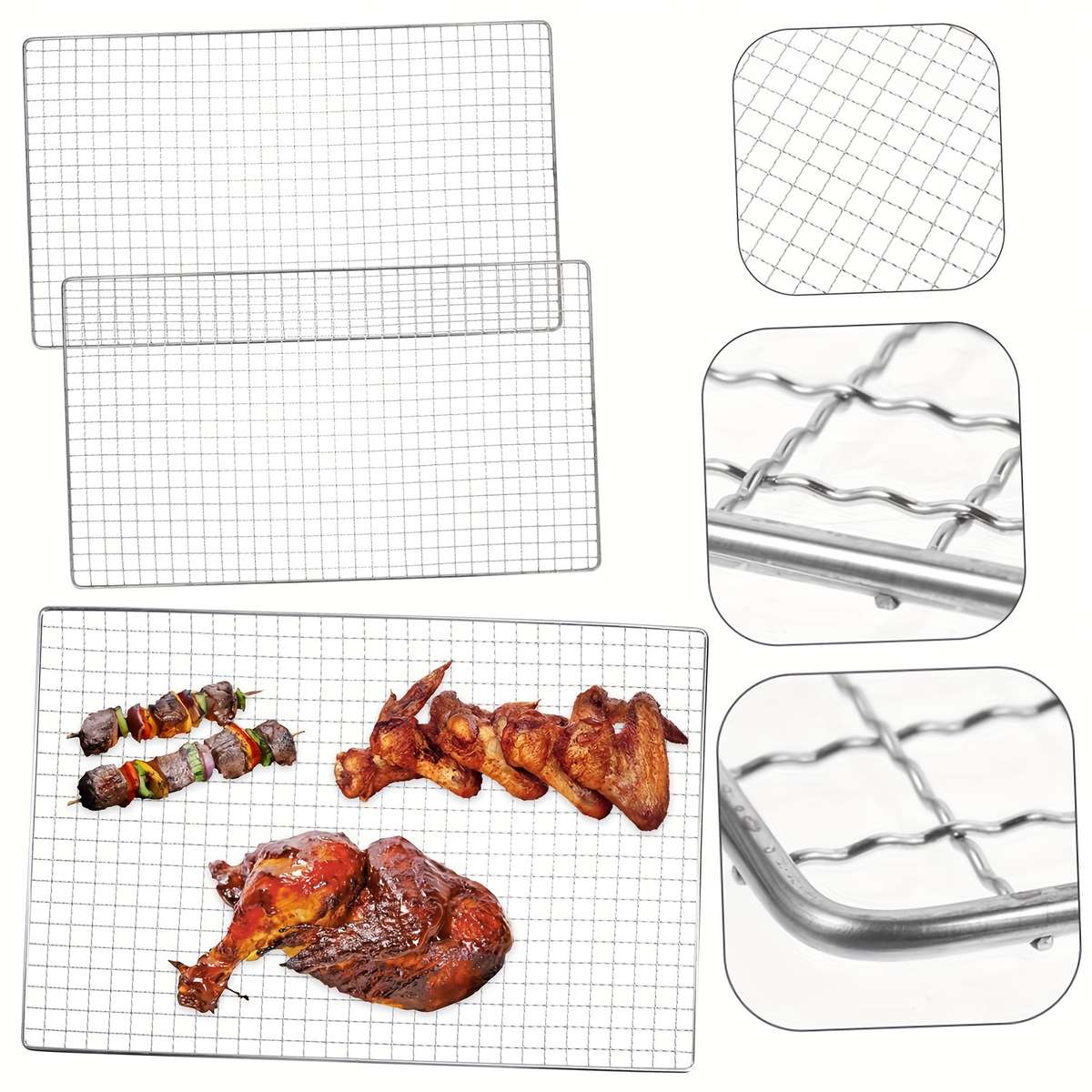 Grilling Net Items 3Pcsextral