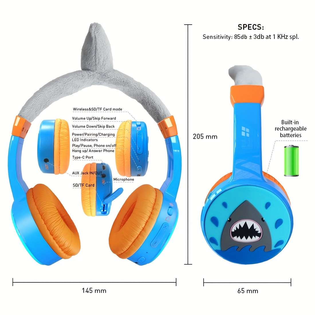 Headset Headphones Over Ear