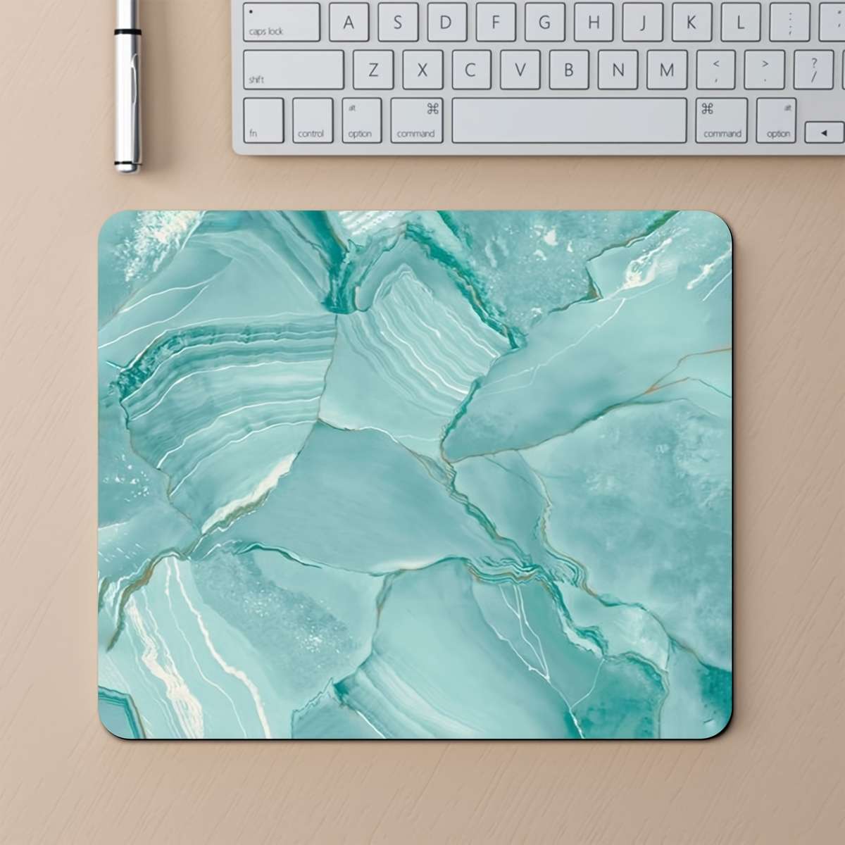 Mouse Pad Color Sunset Marble Pattern