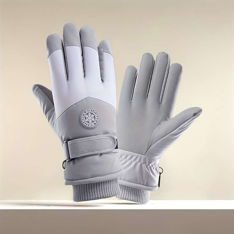 Winter Gloves Color Black Gray