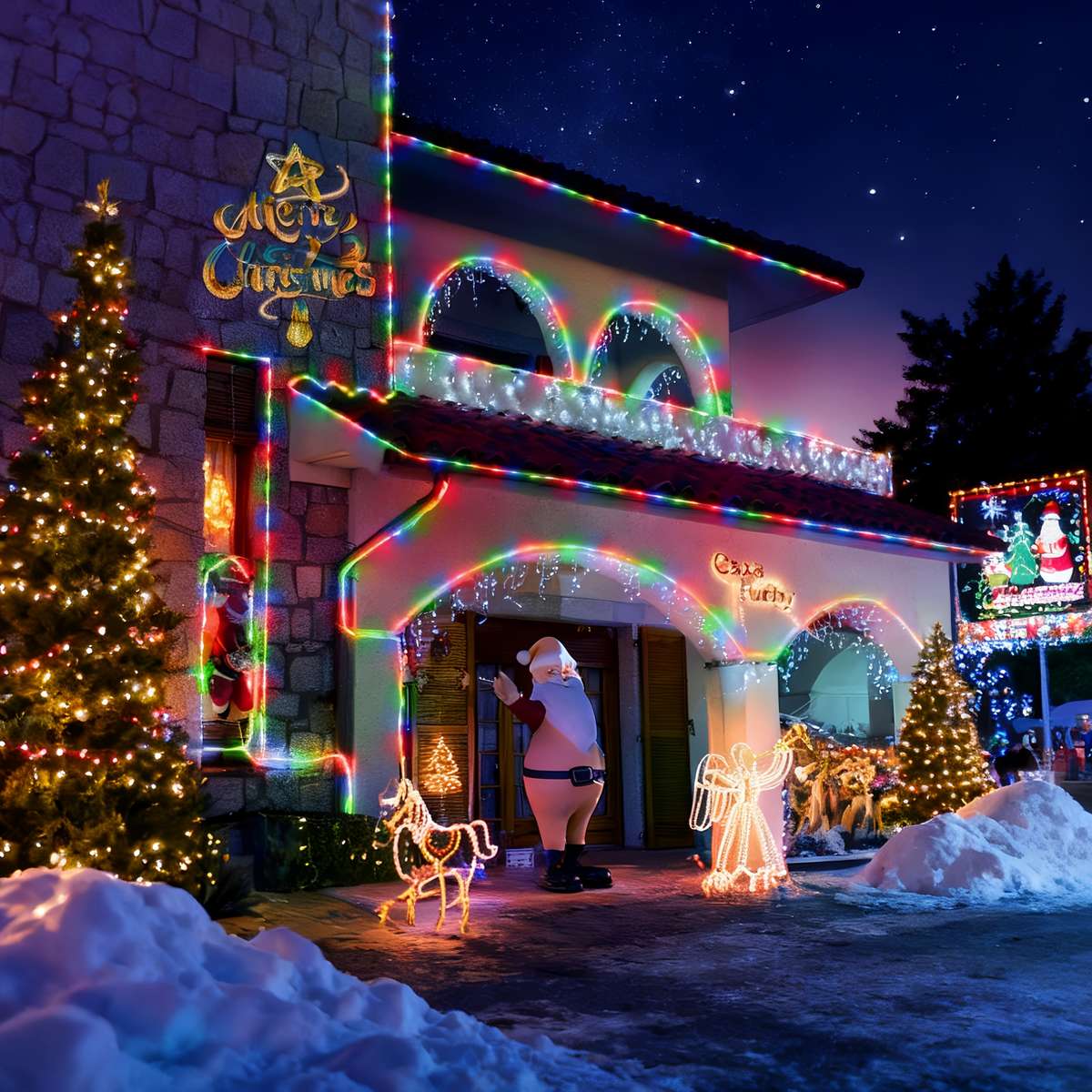 Christmas Lights Multicolor Model 7M 22.97Ft 50Led