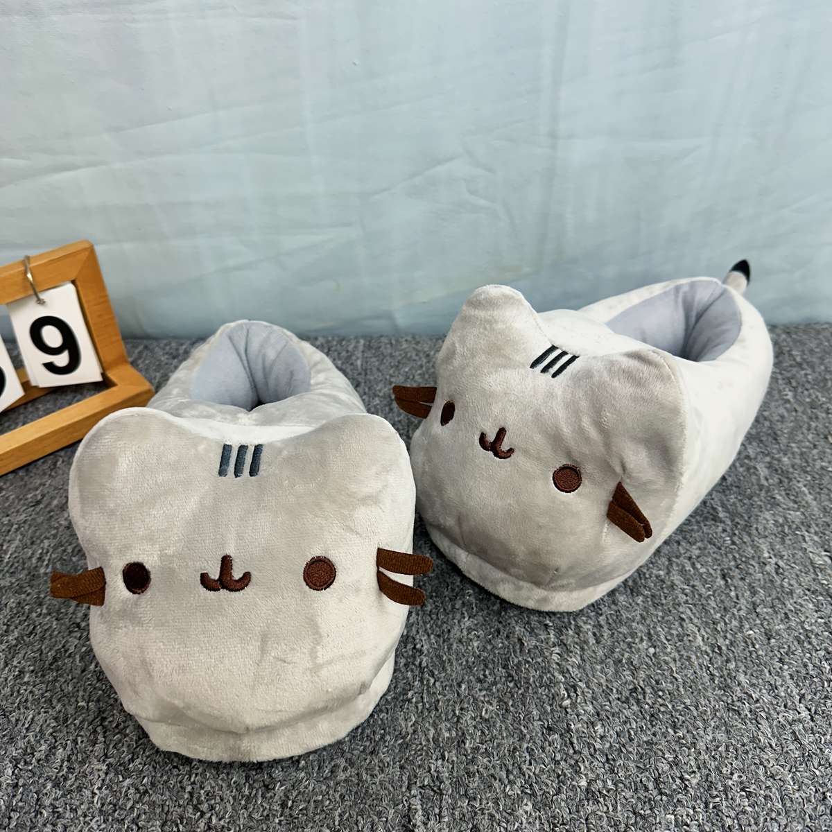 Cotton Slippers Color Grey Sizeuk 8.5
