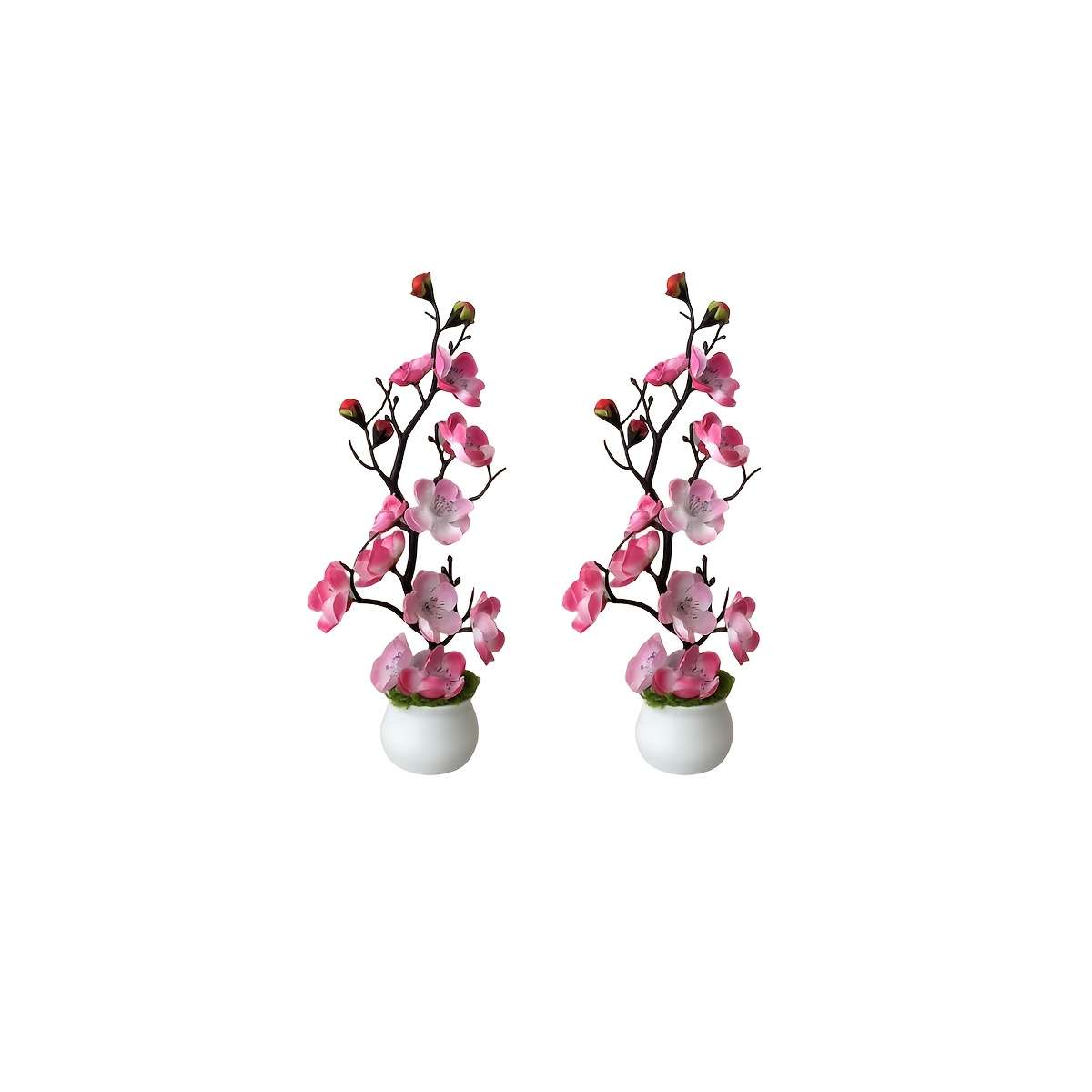 Simulated Flower Color 2 Pieces Pink