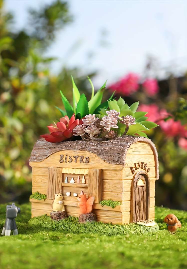 Village Resin R7C0Y1 Shaped Hole Mounting Planter Drainage Type Type Includes