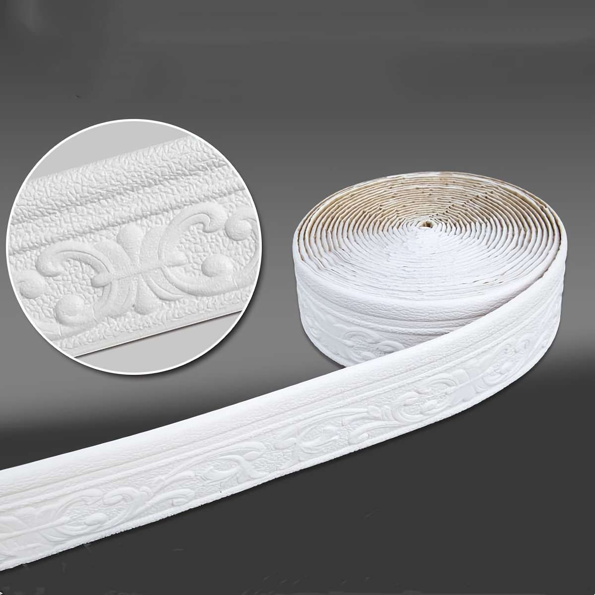 Skirting Board Gray Size 3.07Inx 10.0Meter