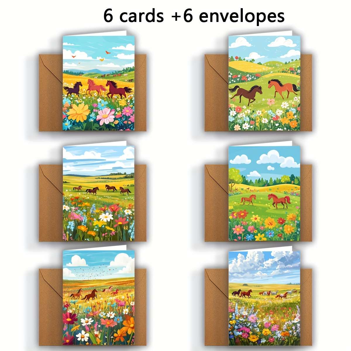Greeting Cards Quantity 6Pcs