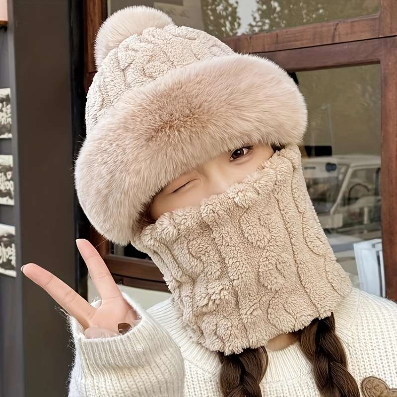 Hat Color Jacquard Light Gray Thick Version