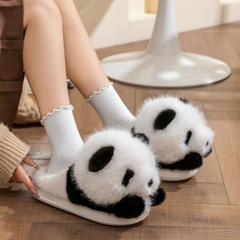 Cotton Slippers Color Brown And White Sizeuk 1.5-2