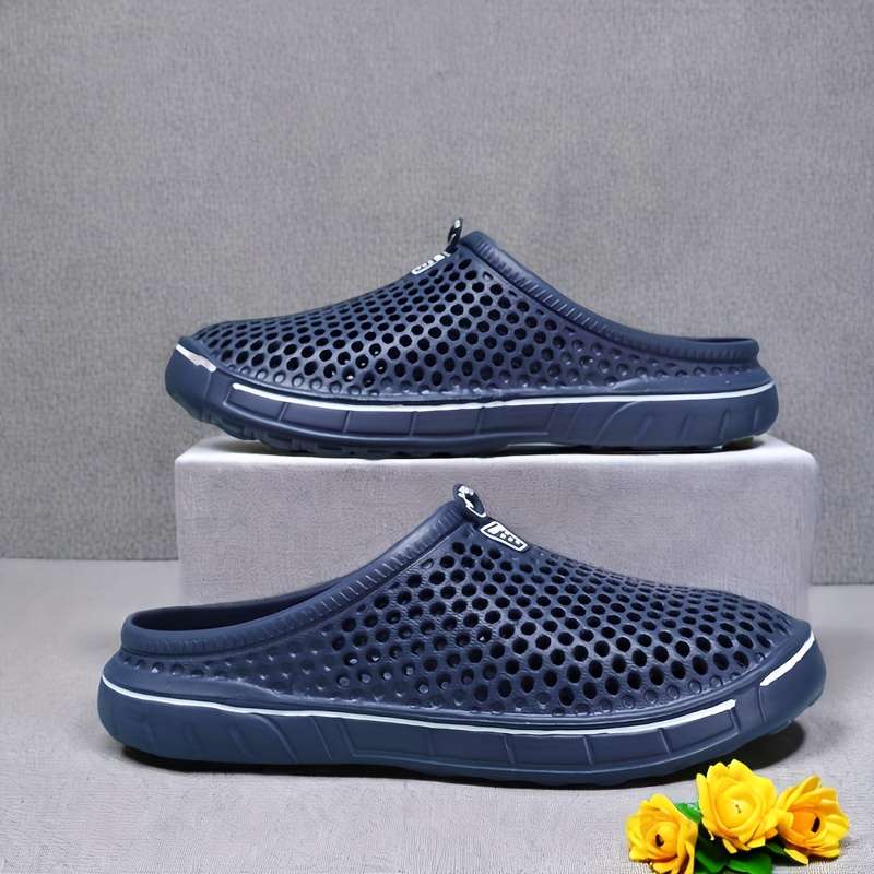 Men Slippers Summer Style Grey Size Uk 7