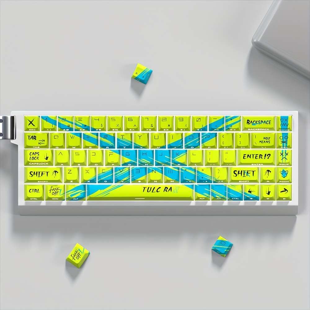 keyboard color Yellow and Blue 74 Keys