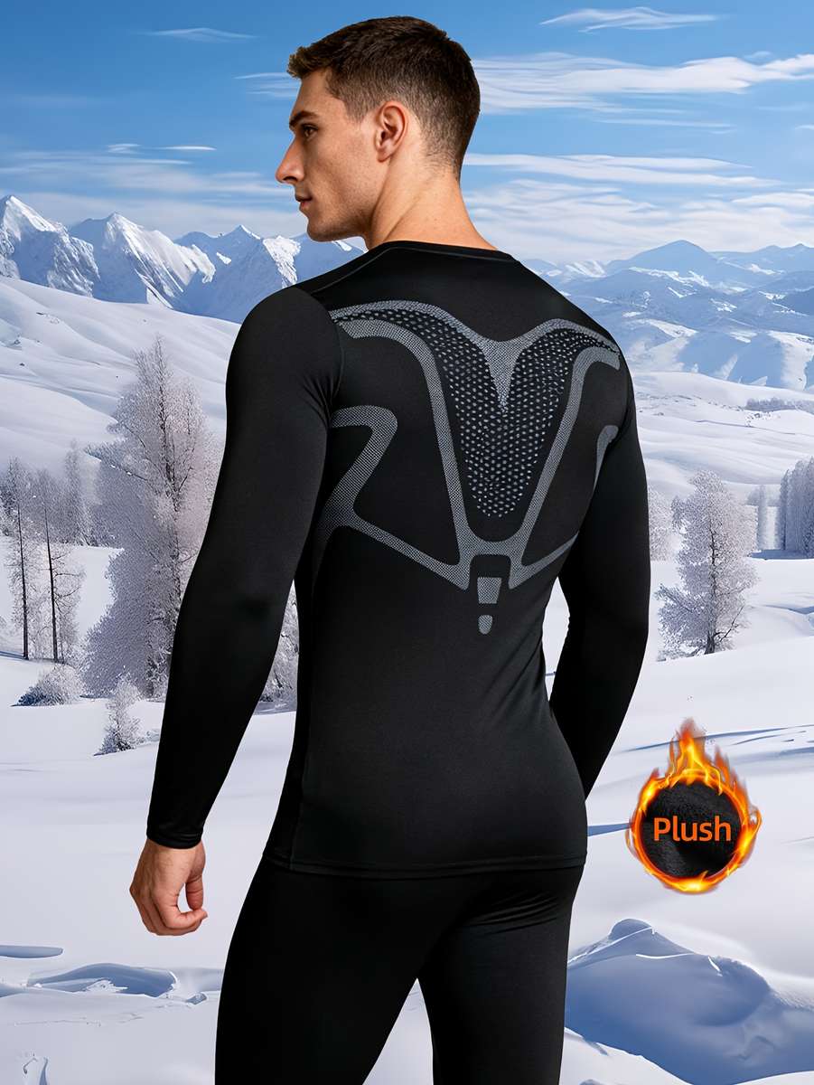 Thermal Underwear Color Black Sizexxl