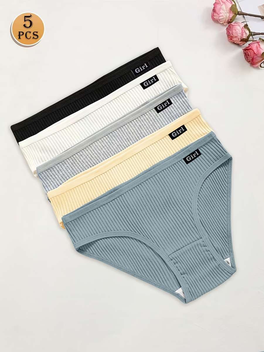 Womens Underwear Color Mixed Color 5 Pieces Sizem