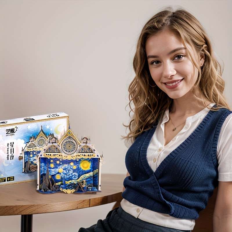 Building Toy Architectural Model Toy Set Items Starry Night