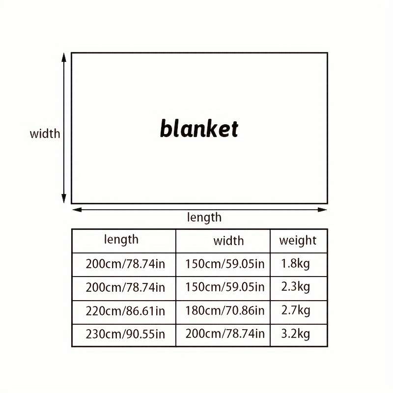 Blanket Free And Easy Size 150*20059.05*78.74In 2.3Kg