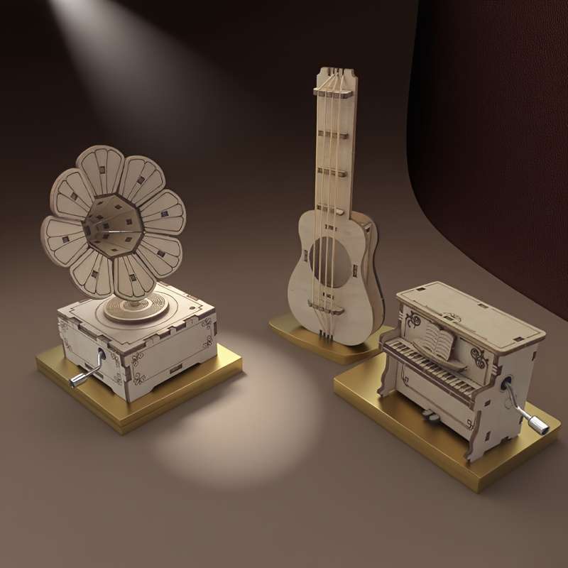 3D Puzzle Musical Instrument Model Items Gramophone  Add   Piano  Add   Rubber Guitar