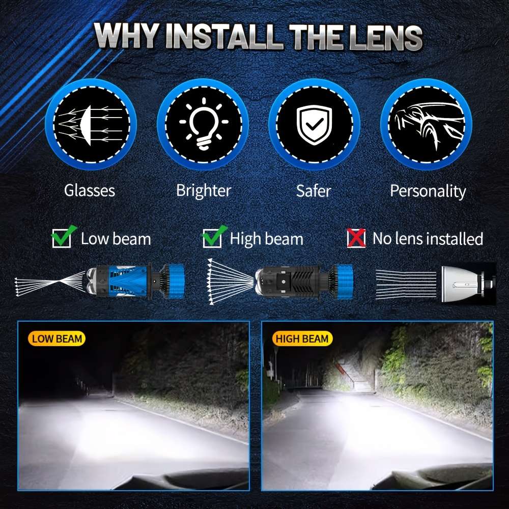 Car Lights Model 2Pcs H4
