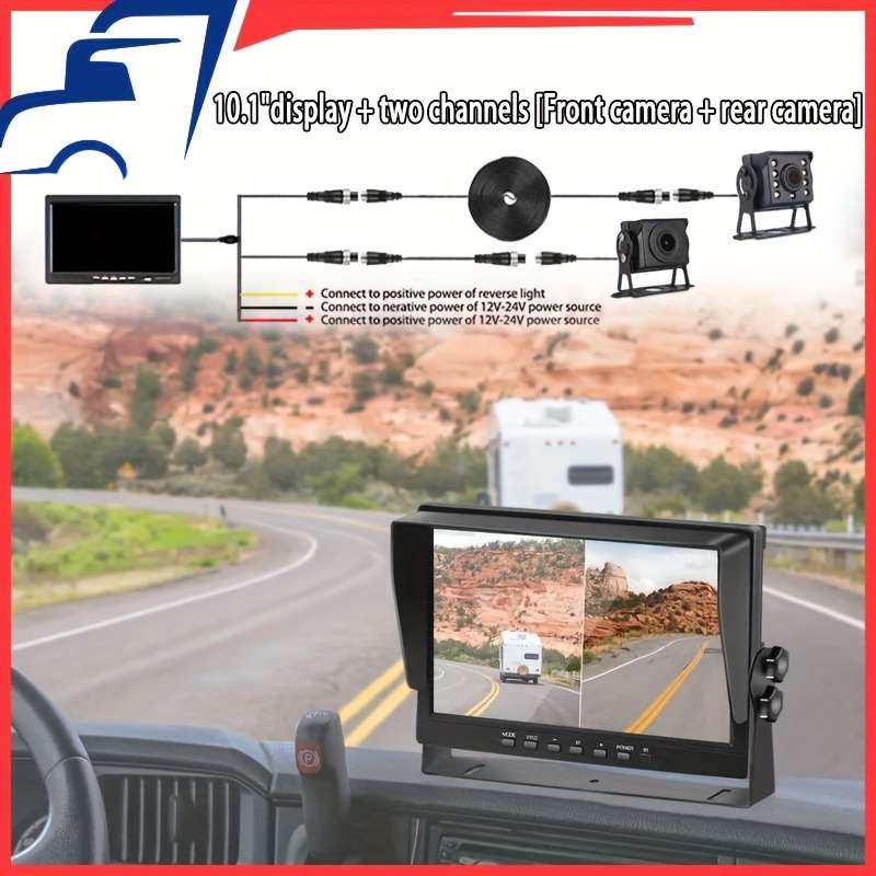 4 Way 8 Lights And StarlightDashcam Model 10.1 Inch