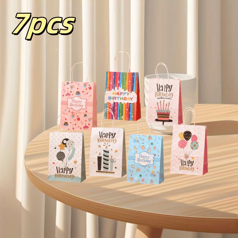 Gift Bags Style Cartoon Multicolor Quantity A Style 7Pcs