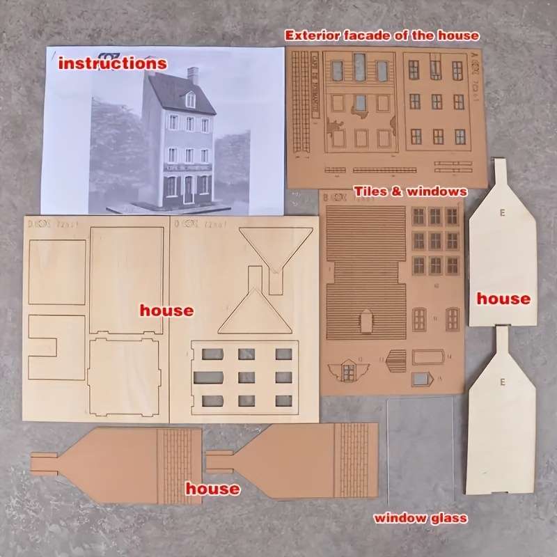 3D Model Desktop Ornaments Style 4 Floors Villa