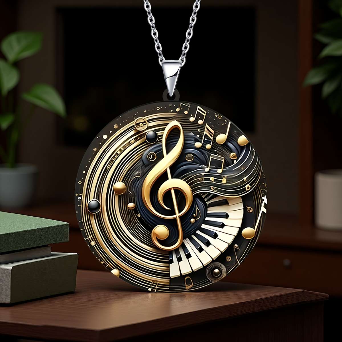 Trendy Rhinestone Flat Flat Exquisite Fashion Music Note Casual Outfit