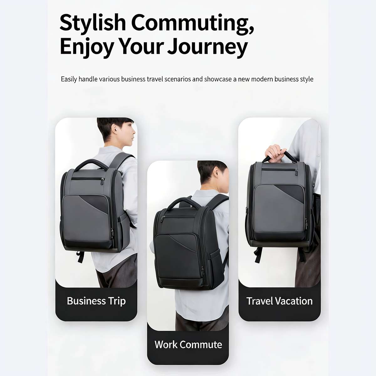 Men S Backpack Grey