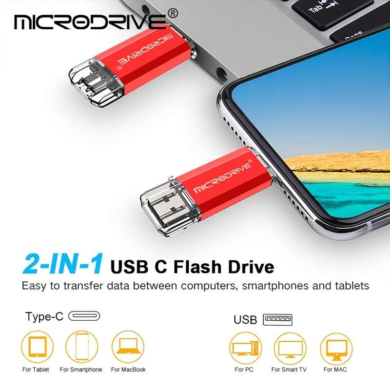 Usb Flash Drive Color Red Storage 2Gb