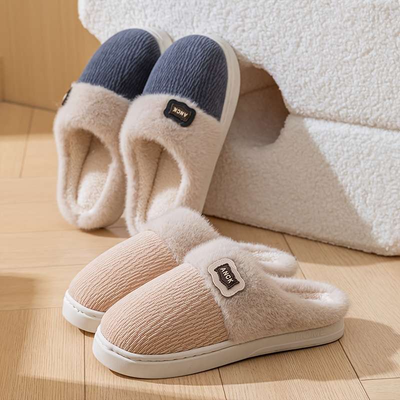 Cotton Slippers Color Deep Sea Blue Mens Sizeuk 7.5-8
