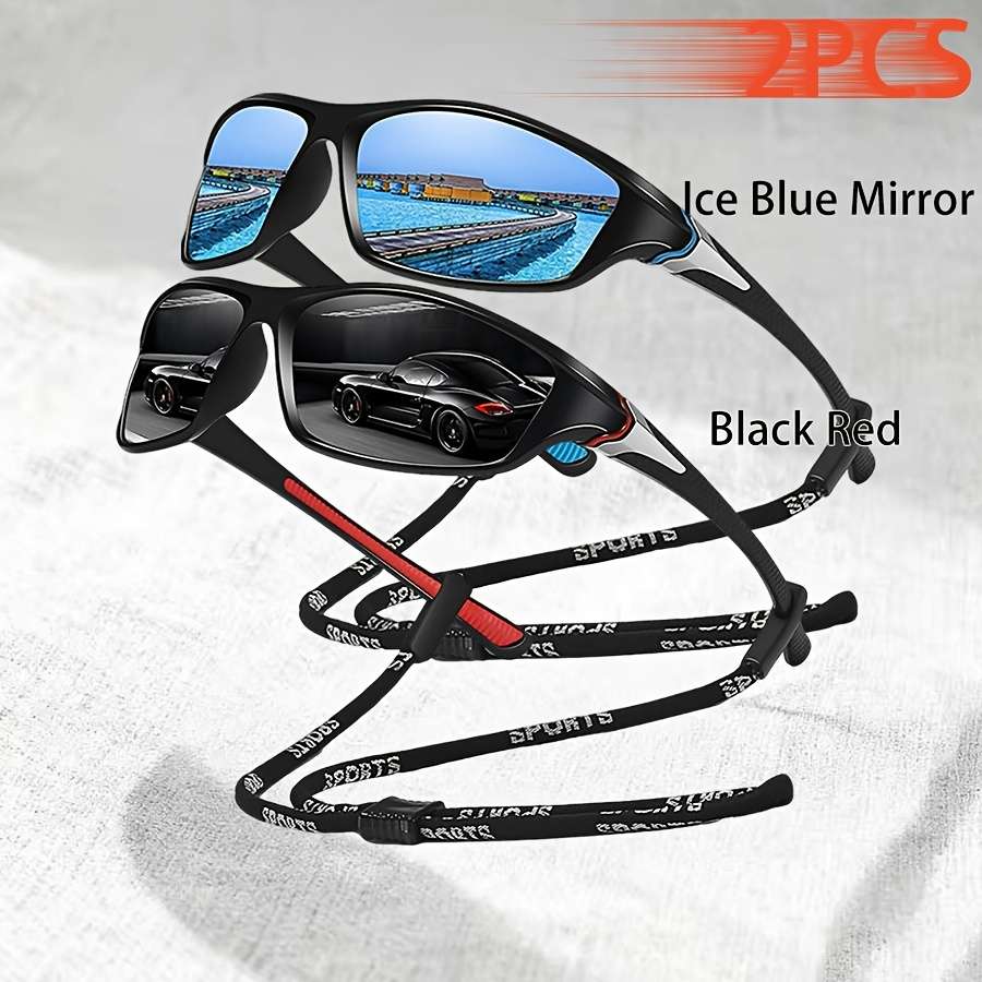 Cycling Glasses Color 2Pcs Icebluemirror Redmirror