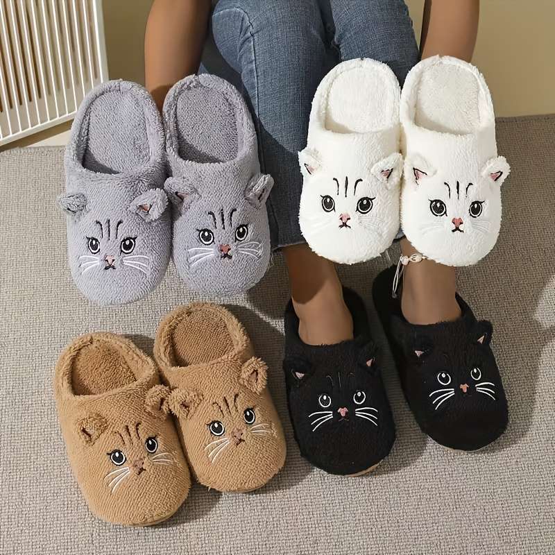 Cotton Slippers Color Grey Sizeuk 6.5-7