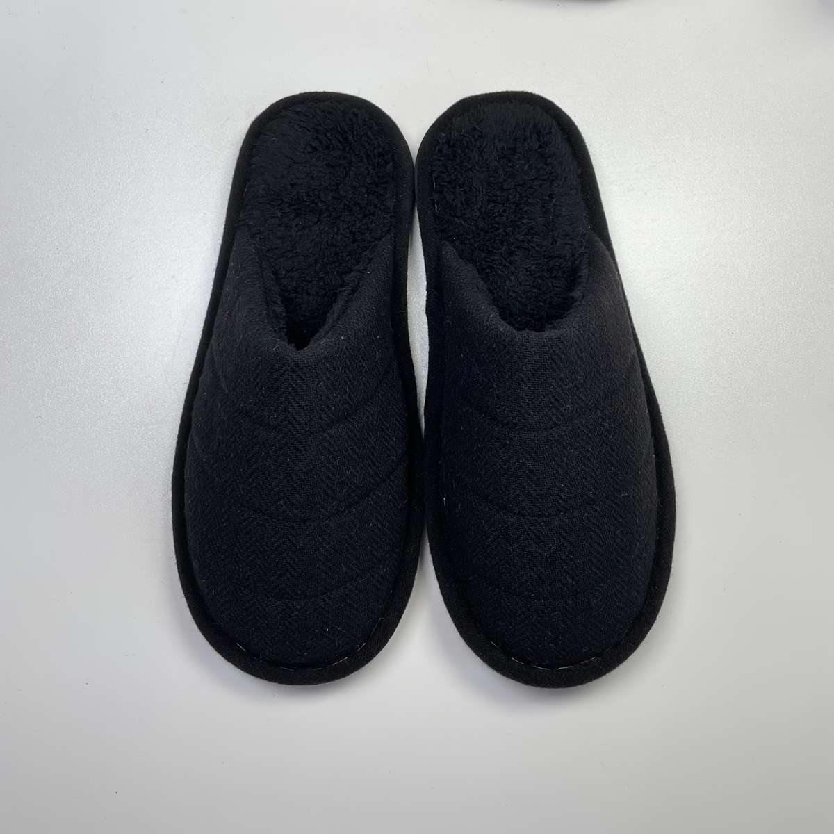 Cotton Slippers Color Black Sizeuk 7.5-8